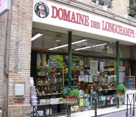 Devanture du magasin bio Domaine des Longchamps à Toulouse (31)
